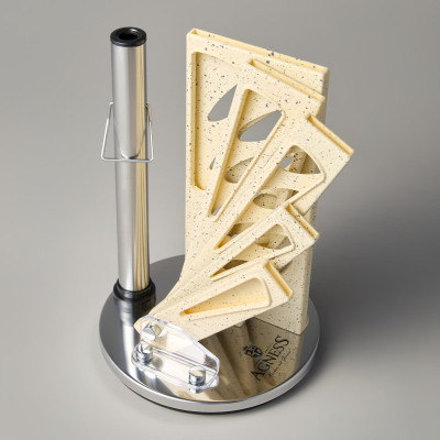 Набор ножей с ножницами и мусатом на пластиковой подставке, 8 предметов (кор=6набор.) AGNESS 911-644-5