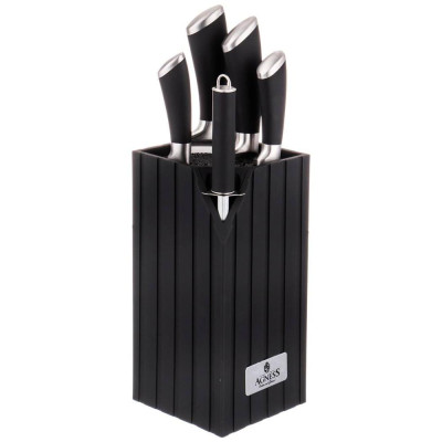 Подставка для ножей "BEST" универсальная, 12x12x23 см AGNESS 911-691-1