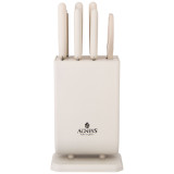 Набор ножей с ножницами и мусатом на пластиковой подставке, 8 предметов AGNESS 911-740