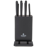 Набор ножей с ножницами и мусатом на пластиковой подставке, 8 предметов AGNESS 911-741