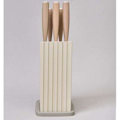 Набор ножей на пластиковой подставке, 6 предметов AGNESS 911-746-3