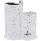 Подставка для ножей универсальная c держателем для полотенец, высота: 25*22*16см AGNESS 911-750