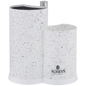 Подставка для ножей универсальная c держателем для полотенец, высота: 25*22*16см AGNESS 911-750