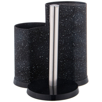 Подставка для ножей универсальная c держателем для полотенец, высота: 25*22*16см AGNESS 911-752-2