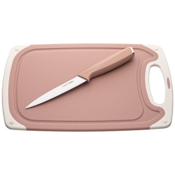 Набор ножей нжс на пластиковой подставке и разделочная доска, 7 пр. AGNESS 911-764-5