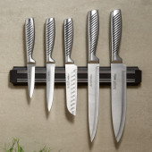 Набор ножей 6 пр.с магнитным держателем и ручкой из нерж.стали AGNESS 911-766