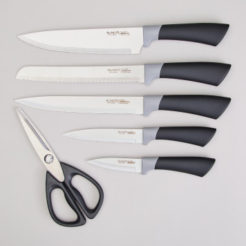 Набор ножей на пластиковой подставке, 7 предметов AGNESS 911-778-1