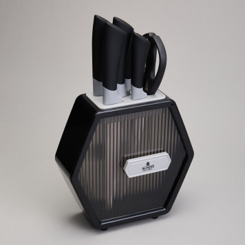 Набор ножей на пластиковой подставке, 7 предметов AGNESS 911-778