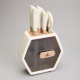 Набор ножей на пластиковой подставке, 7 предметов AGNESS 911-779