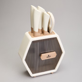 Набор ножей на пластиковой подставке, 7 предметов AGNESS 911-779