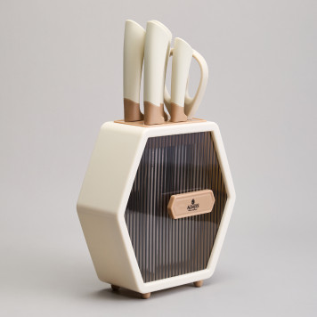 Набор ножей на пластиковой подставке, 7 предметов AGNESS 911-779-2