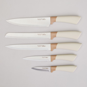 Набор ножей на пластиковой подставке, 6 предметов AGNESS 911-780-1