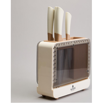 Набор ножей на пластиковой подставке, 6 предметов AGNESS 911-780-2