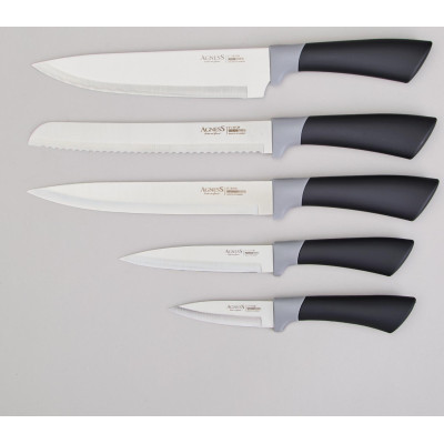 Набор ножей на пластиковой подставке, 6 предметов AGNESS 911-781-1