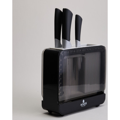 Набор ножей на пластиковой подставке, 6 предметов AGNESS 911-781-2