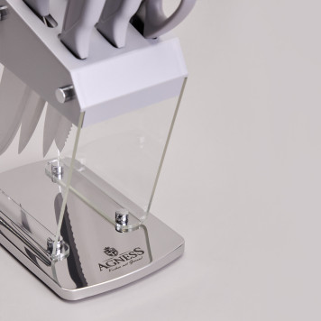 Набор ножей на пластиковой подставке, 7 предметов AGNESS 911-783-3