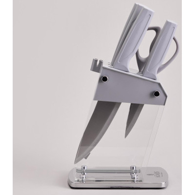 Набор ножей на пластиковой подставке, 7 предметов AGNESS 911-783-5