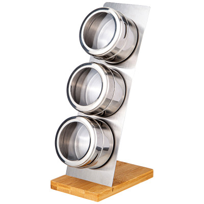 Набор для специй 3 пр. на подставке, 23х12х9см AGNESS 912-050