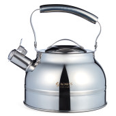 Чайник со свистком 2, 7л, термоаккумулирующее дно, 304 сталь, индукция AGNESS 914-302
