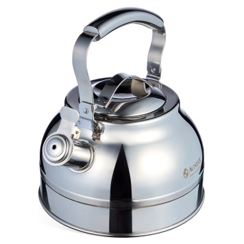 Чайник со свистком 2, 7л, термоаккумулирующее дно, 304 сталь, индукция AGNESS 914-302-2