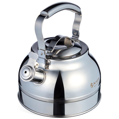 Чайник со свистком 2, 7л, термоаккумулирующее дно, 304 сталь, индукция AGNESS 914-302-2