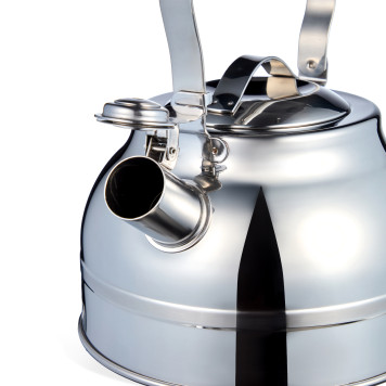 Чайник со свистком 2, 7л, термоаккумулирующее дно, 304 сталь, индукция AGNESS 914-302-5