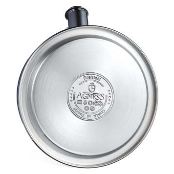Чайник со свистком 2, 7л, термоаккумулирующее дно, 304 сталь, индукция AGNESS 914-302-6