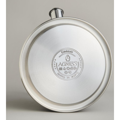 Чайник со свистком 2, 7л, термоаккумулирующее дно, 304 сталь, индукция AGNESS 914-303-2