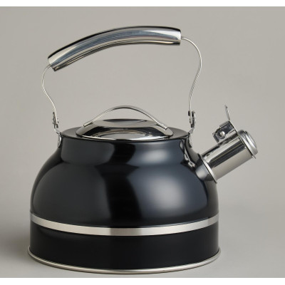 Чайник со свистком 2, 7л, термоаккумулирующее дно, 304 сталь, индукция AGNESS 914-303-4