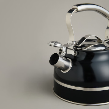 Чайник со свистком 2, 7л, термоаккумулирующее дно, 304 сталь, индукция AGNESS 914-303-6