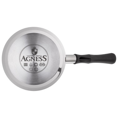 Турка , 720мл, нерж.сталь 304, термоаккумулирующее дно, индукция AGNESS 914-312-1