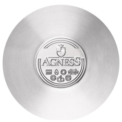 Сковорода professional 16х5 см, 0, 9 л высококачественная нерж сталь 18/10 индукционное дно AGNESS 914-315-2