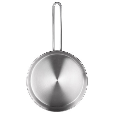 Сковорода professional 24х6 см, 2, 6 л высококачественная нерж сталь 18/10 индукционное дно AGNESS 914-318-1