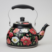 Чайник "МАКИ" со встроенным свистком и фильтром 1000 мл AGNESS 916-410