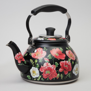 Чайник "МАКИ" со встроенным свистком и фильтром 1000 мл AGNESS 916-410-2