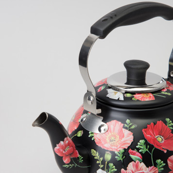 Чайник "МАКИ" со встроенным свистком и фильтром 1000 мл AGNESS 916-410-3