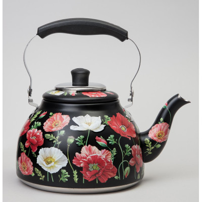 Чайник "МАКИ" со встроенным свистком и фильтром 1000 мл AGNESS 916-410