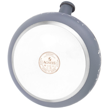 Чайник со свистком 3 л, серия FANTASY, индукционное капсульное дно AGNESS 916-412-3