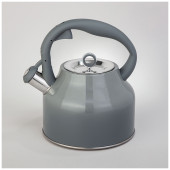Чайник со свистком, 2,8 л, индукция, цвет - серый градиент AGNESS 916-421