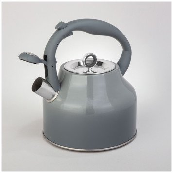 Чайник со свистком, 2,8 л, индукция, цвет - серый градиент AGNESS 916-421-1