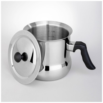 Молоковарка со свистком и крышкой, 1,5л AGNESS 916-425-1