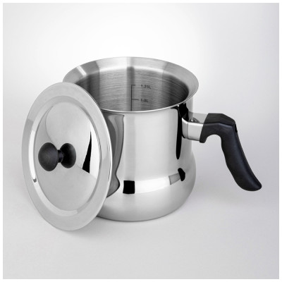 Молоковарка со свистком и крышкой, 1,5л AGNESS 916-425-1