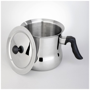 Молоковарка со свистком и крышкой, 2,0л AGNESS 916-426-1