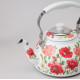 Чайник "БЕЛЫЕ МАКИ" со встроенным свистком и фильтром 1000 мл AGNESS 916-435