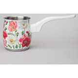 Турка "БЕЛЫЕ МАКИ" 340 мл мал=12шт AGNESS 916-438