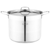 Кастрюля 26x20 10, 0 л. высококачественная нерж сталь 18/10 индукционное дно AGNESS 916-460