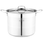 Кастрюля 26x20 10, 0 л. высококачественная нерж сталь 18/10 индукционное дно AGNESS 916-460