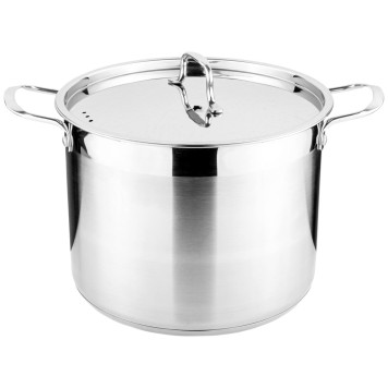 Кастрюля 26x20 10, 0 л. высококачественная нерж сталь 18/10 индукционное дно AGNESS 916-460-2