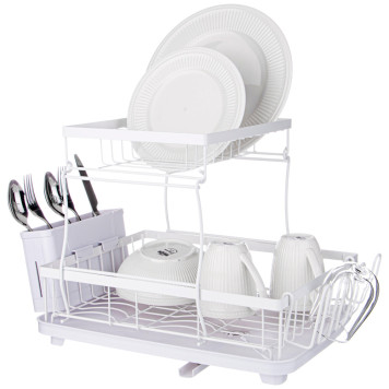 Сушилка для посуды белая 43*30*31 см (кор-6шт) AGNESS 917-105-1