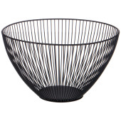 Корзина для фруктов черная 24,5*24,5*14 см (кор=12шт) AGNESS 917-116